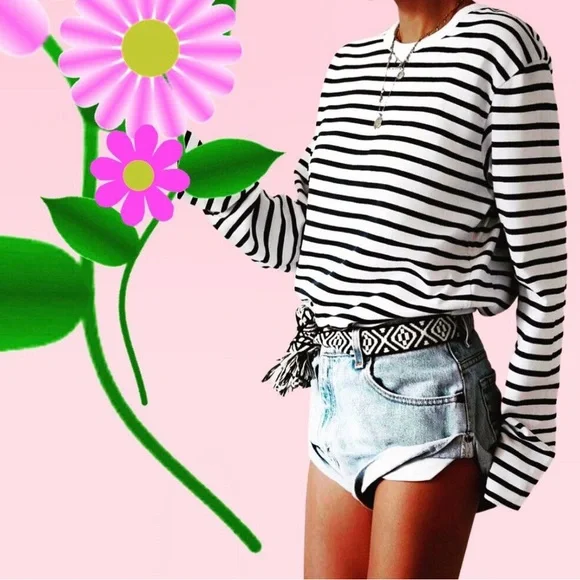 Free People Wrap Tie Belt Bands of LA hand Woven, One Size - Picture 2 of 5